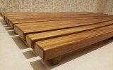 ᐈLusso 【Onde di Aquatica – Passatoia in legno Iroko impermeabile】 I prezzi  migliori - Aquatica